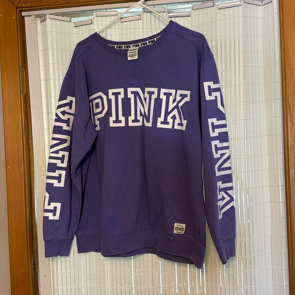 Pink Victoria Secret purple sweatshirt